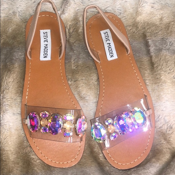 steve madden iridescent sandal